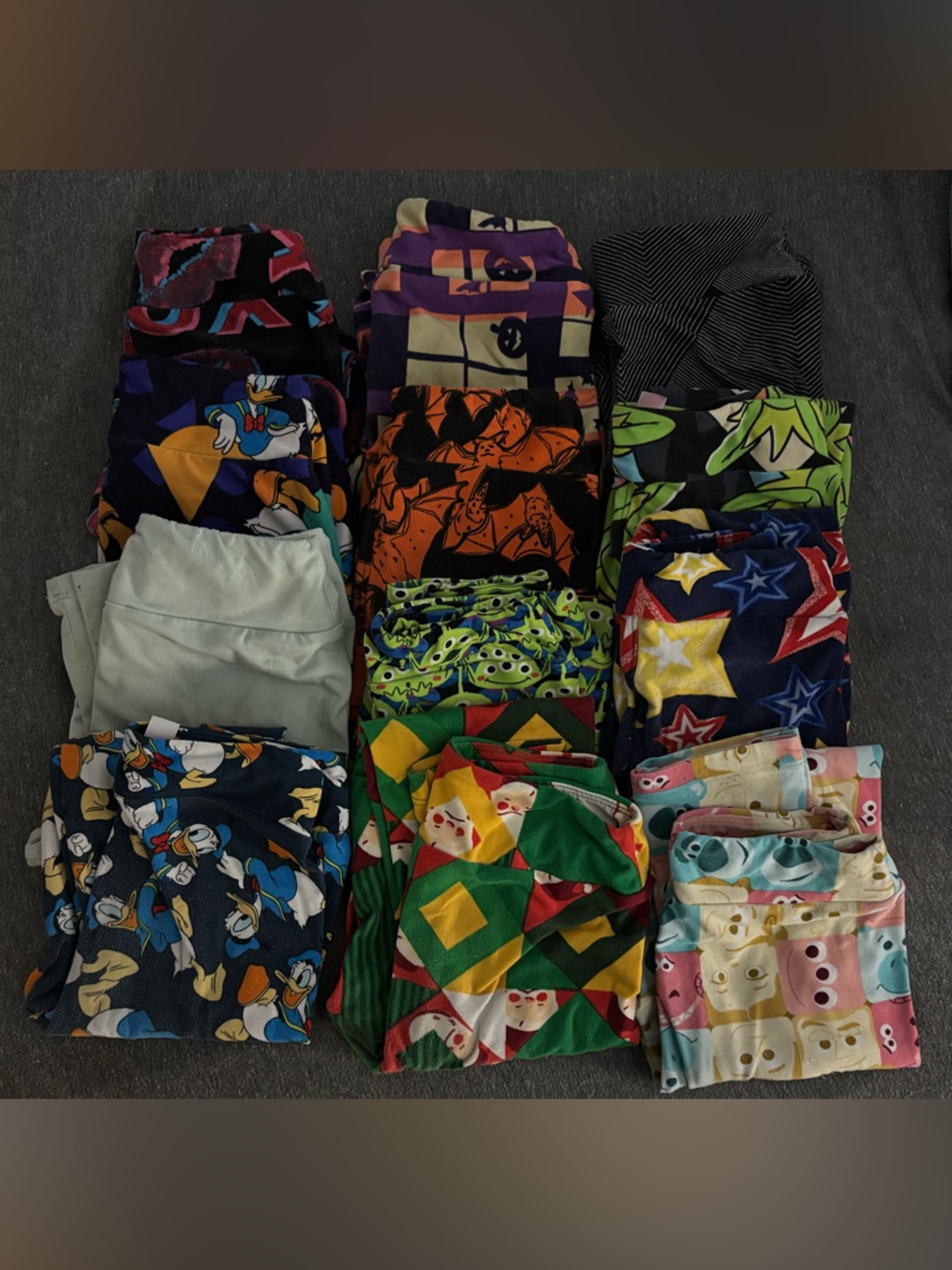 LuLaRoe Kids Leggings Multi-Color Patterned Bundle